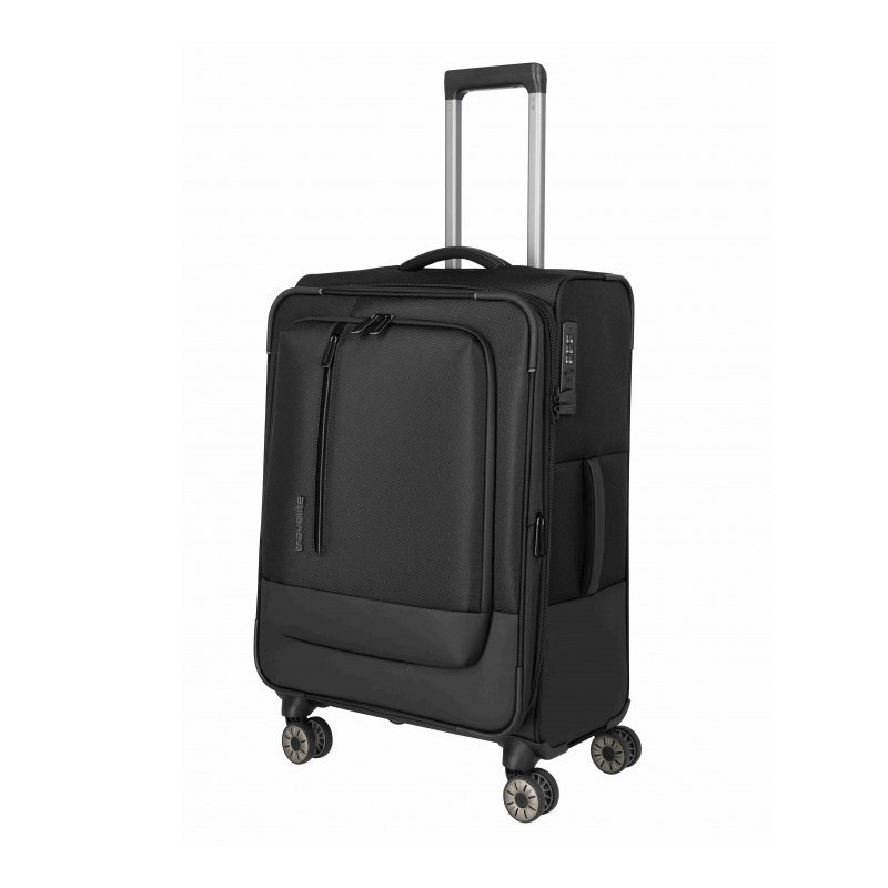 Vidējais koferis Travelite Crosslite 5 V melns Vidējais koferis Travelite Crosslite 5 V melns