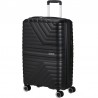 Vidējais koferis American Tourister FlyTwist V Shadow Black