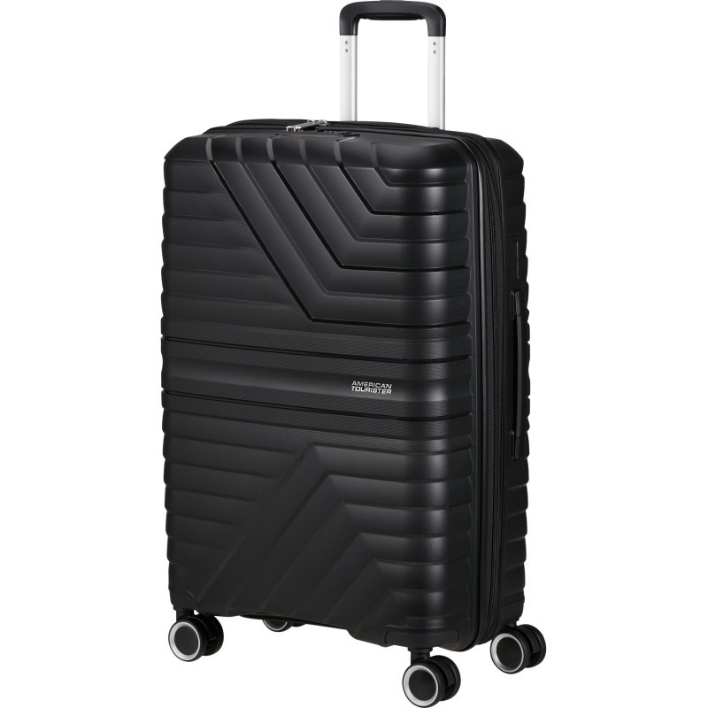 Vidējais koferis American Tourister FlyTwist V Shadow Black Vidējais koferis American Tourister FlyTwist V Shadow Black