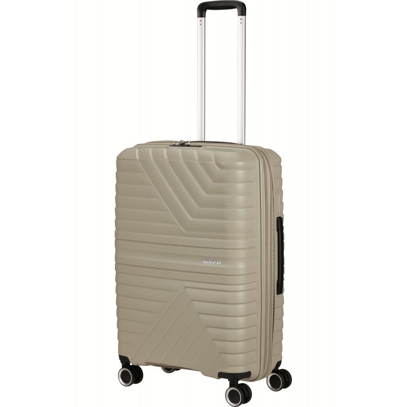 Vidējais koferis American Tourister FlyTwist V Sandstone Vidējais koferis American Tourister FlyTwist V Sandstone